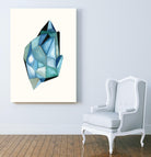 Faceted Gem C by Natasha Marie on GIANT ART - blue abstract