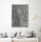 Clustered Dots A by Natasha Marie on GIANT ART - white black & white dots