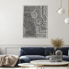 Clustered Dots A by Natasha Marie on GIANT ART - white black & white dots