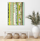 Paper Strip Collage C by Natasha Marie on GIANT ART - green abstract