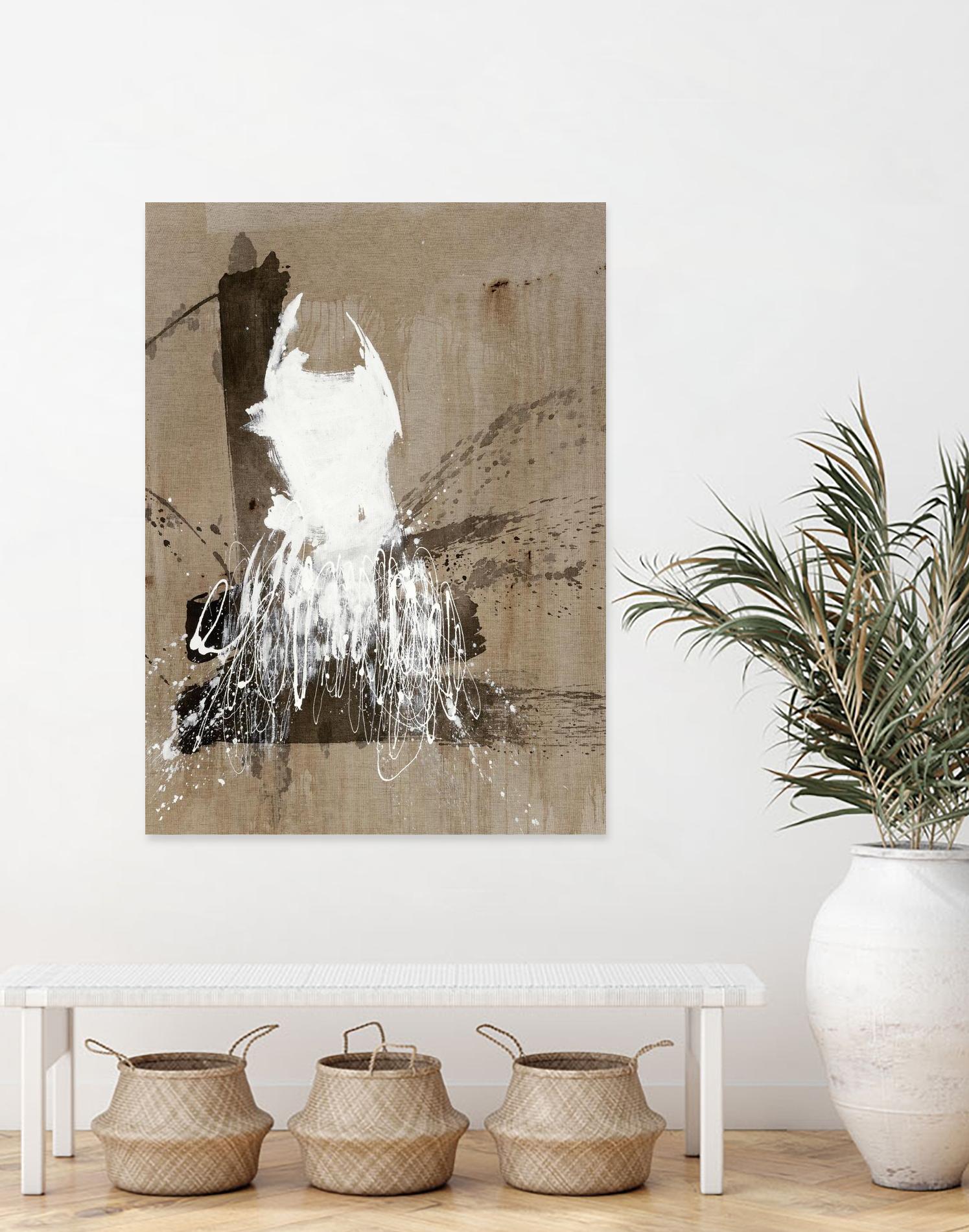 White Dress 2 by Paul Ngo on GIANT ART - black abstract