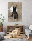 Little Black Dress 1 by PN Studio on GIANT ART - beige abstracts fashion