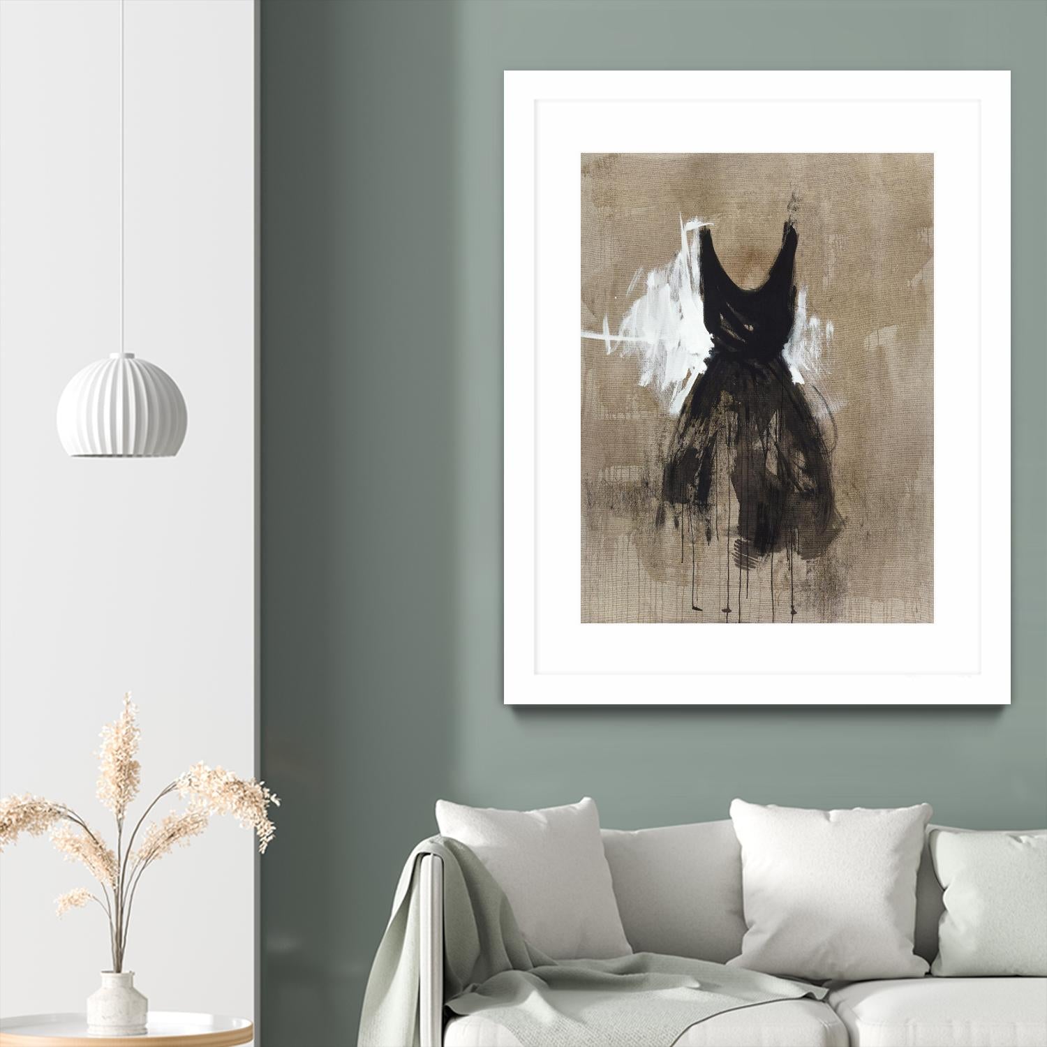 Little Black Dress 1 by PN Studio on GIANT ART - beige abstracts fashion