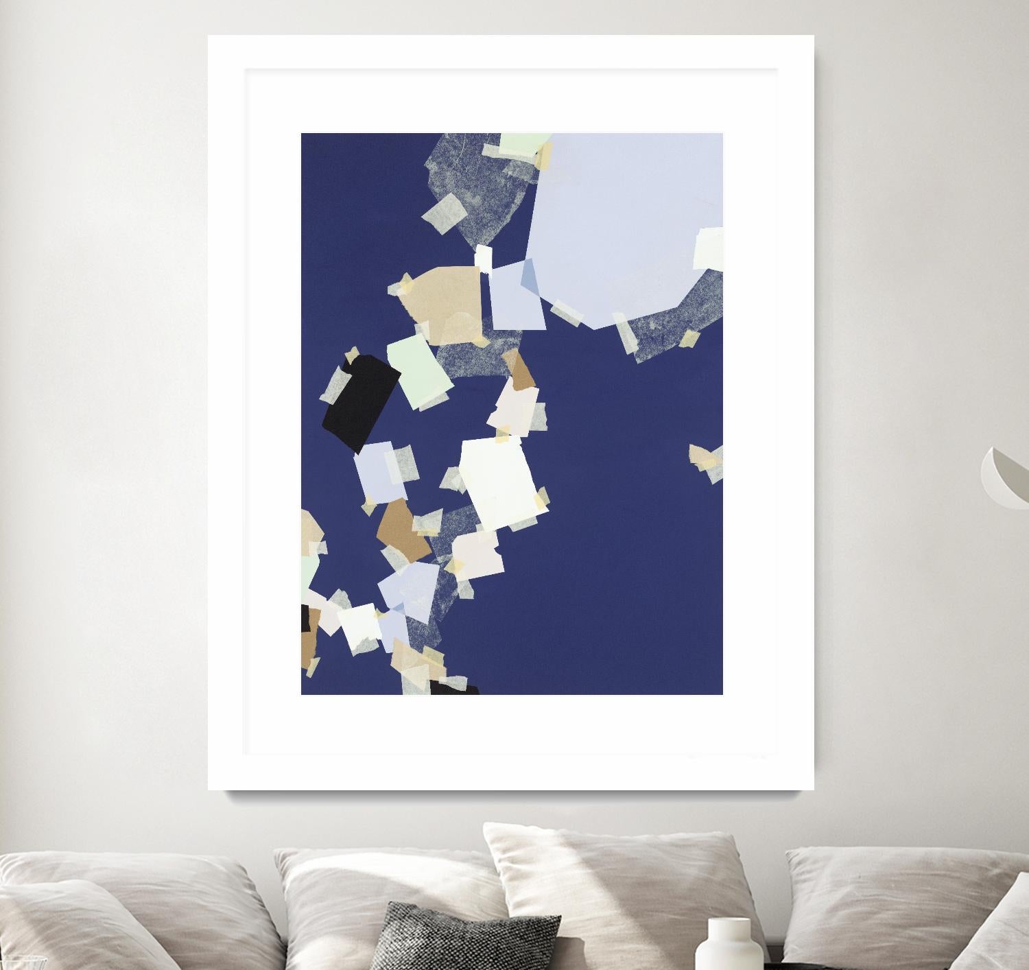 Patchwork 5 by Kyle Goderwis on GIANT ART - purple abstract