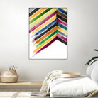 Inky Stripes 1 by Gordon, Ben Gordon on GIANT ART - green abstracts watercolor