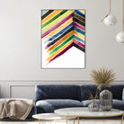Inky Stripes 1 by Gordon, Ben Gordon on GIANT ART - green abstracts watercolor