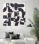 Collaged Letters Purple D by JB Hall on GIANT ART - white abstract