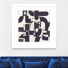 Collaged Letters Purple D by JB Hall on GIANT ART - white abstract