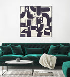 Collaged Letters Purple D by JB Hall on GIANT ART - white abstract