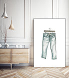 Wearables 2 by NM Studio on GIANT ART - blue figurative fashion
