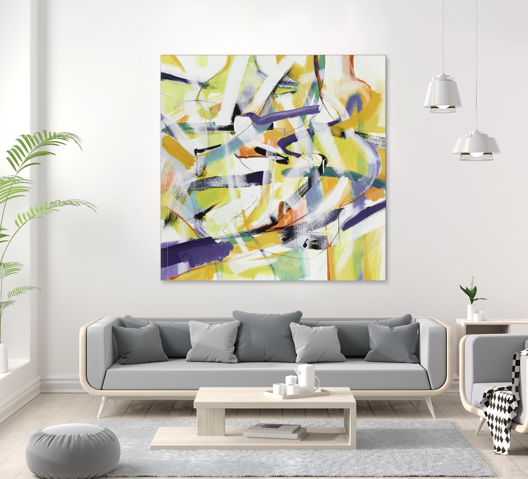 Here and There 4 - Recolor by Akiko Hiromoto on GIANT ART - purple abstract