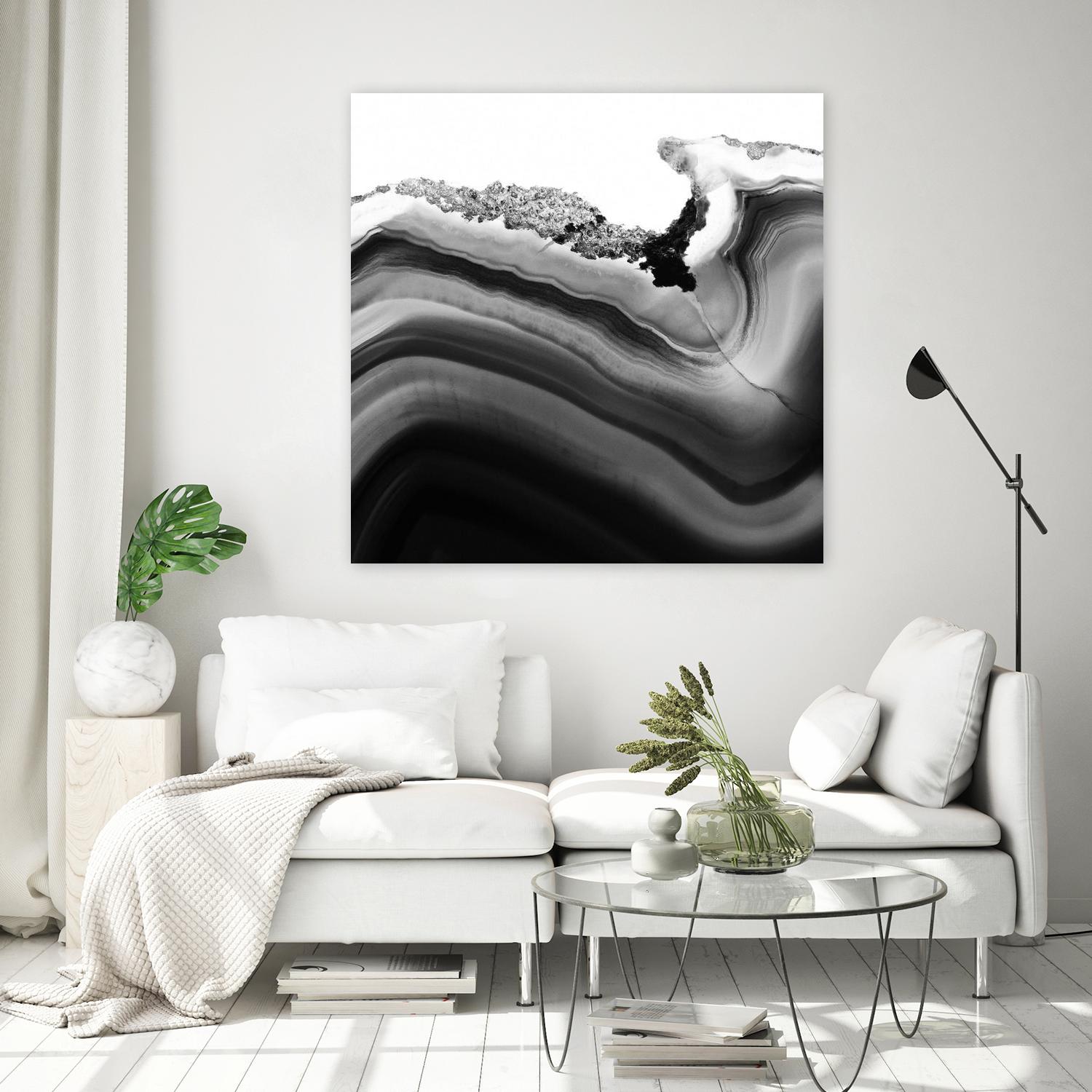 Grey Agate B by THE Studio on GIANT ART - black photo art