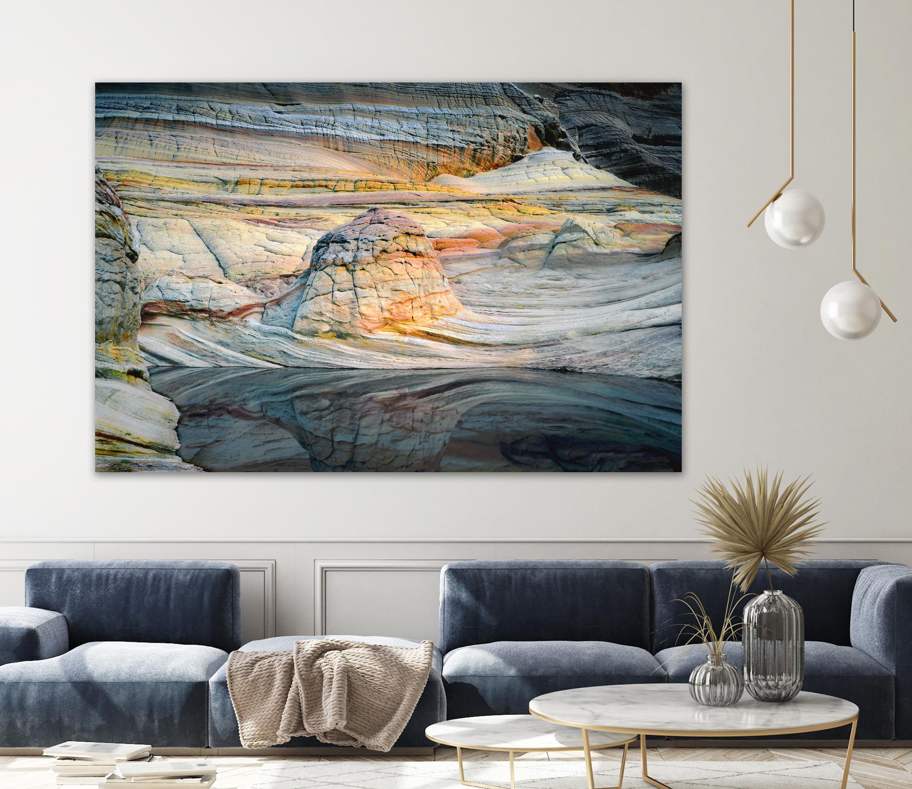 Coyotte Bluffs 1 by Robert Hansen on GIANT ART - grey landscape