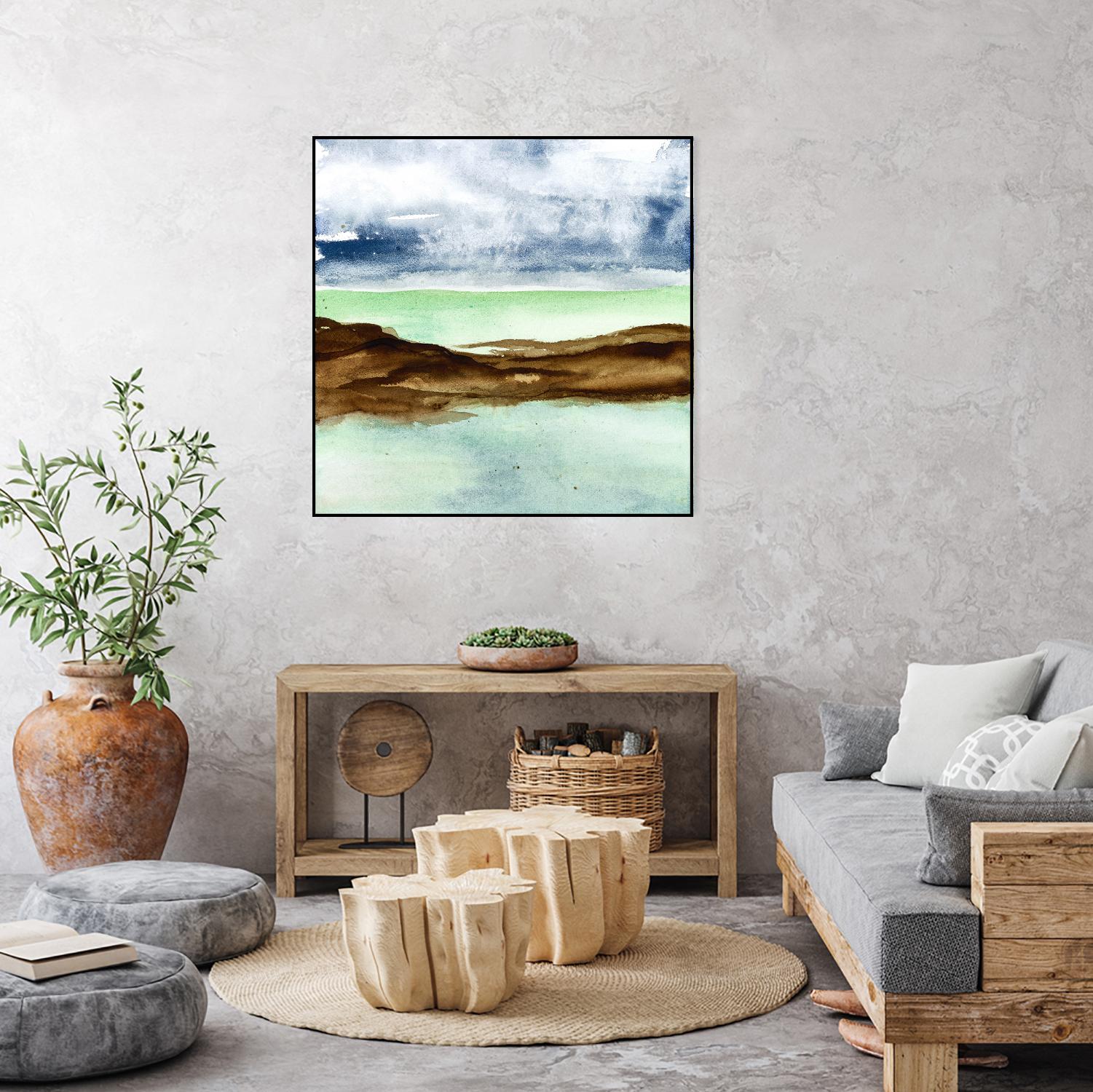 Shore I by Chris Paschke on GIANT ART - green sea scene
