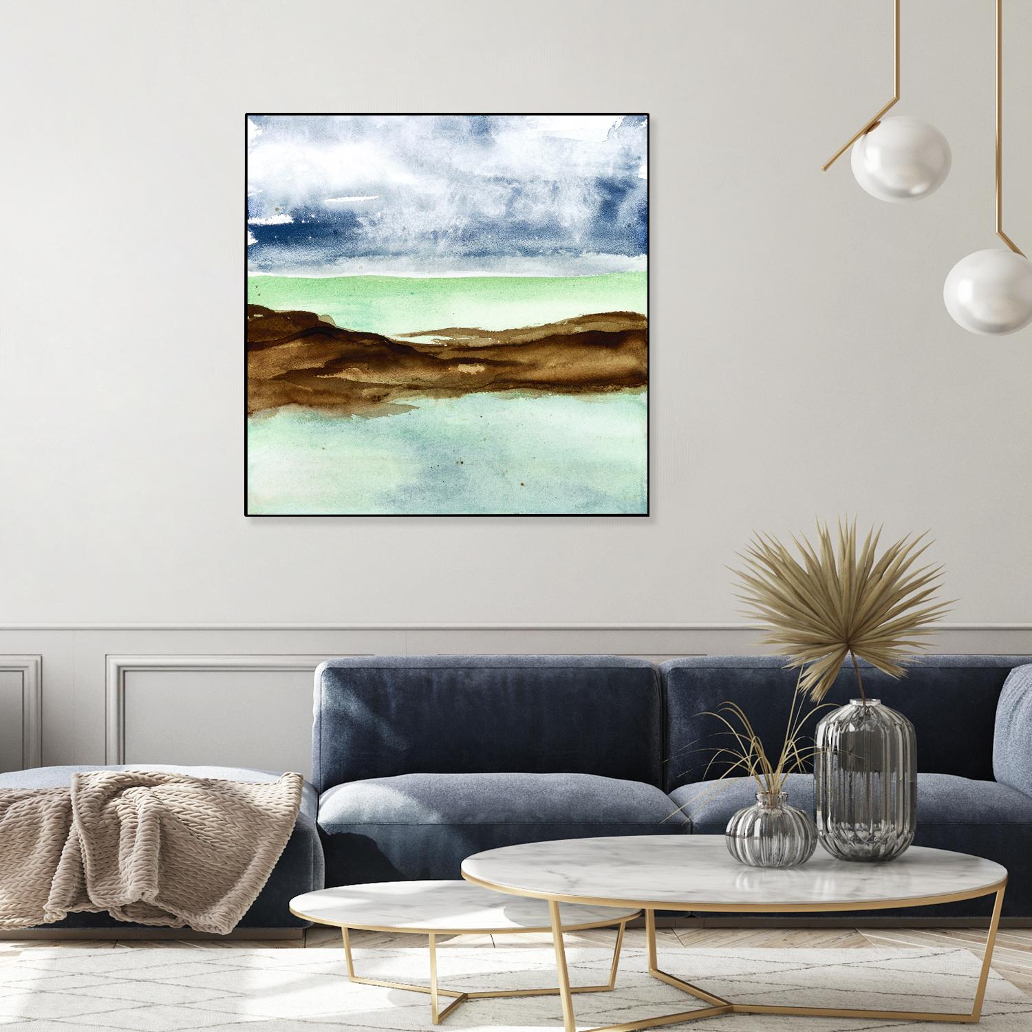 Shore I by Chris Paschke on GIANT ART - green sea scene
