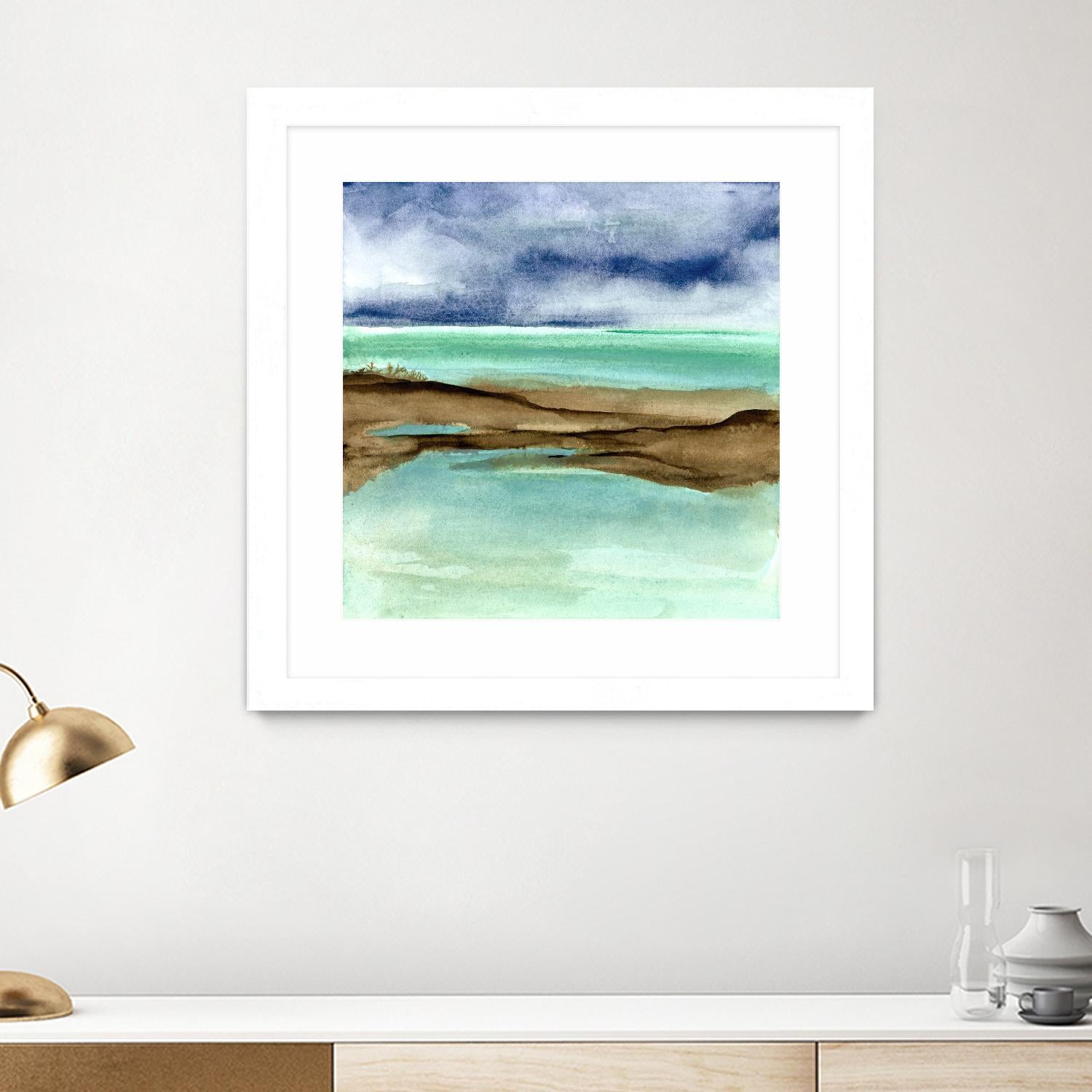 Shore V by Chris Paschke on GIANT ART - blue sea scene