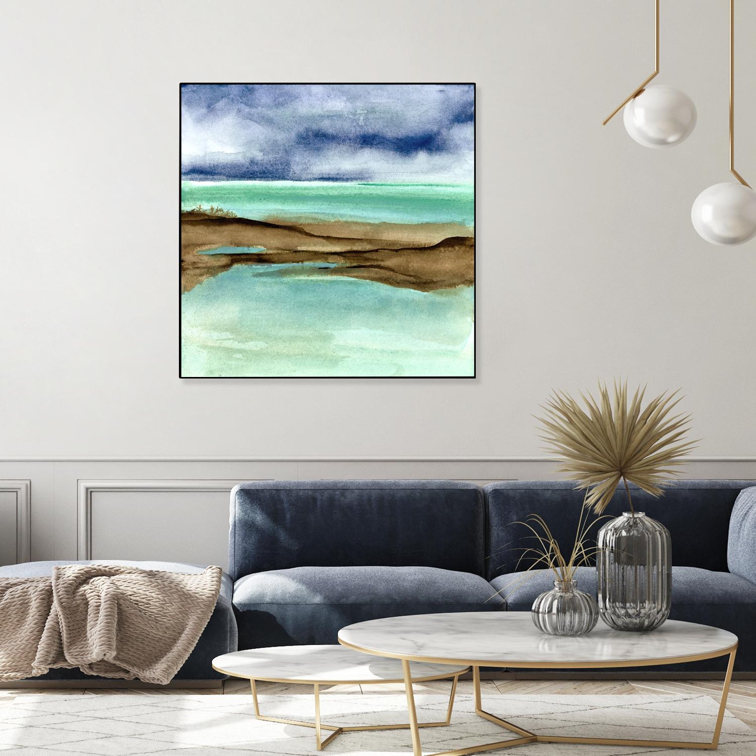 Shore V by Chris Paschke on GIANT ART - blue sea scene