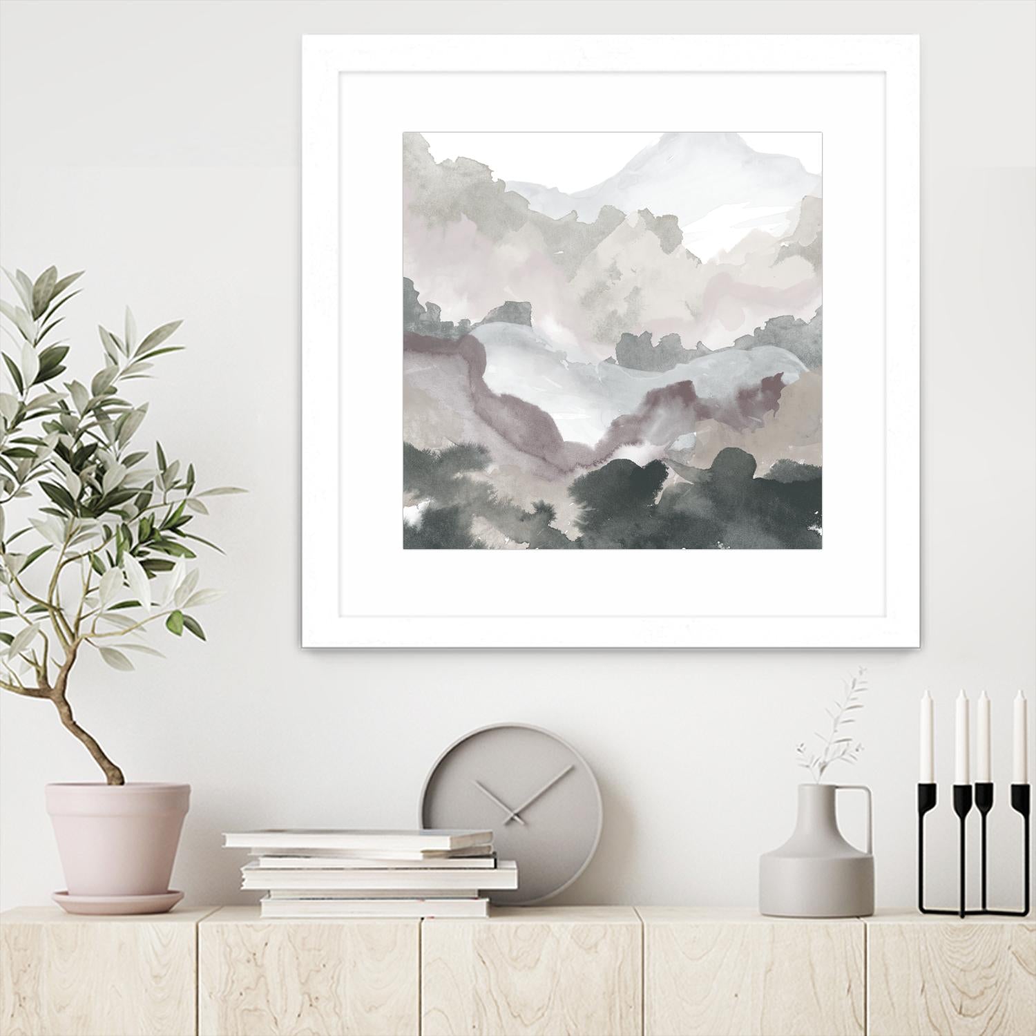 Layers of Winter C by THE Studio on GIANT ART - purple abstract
