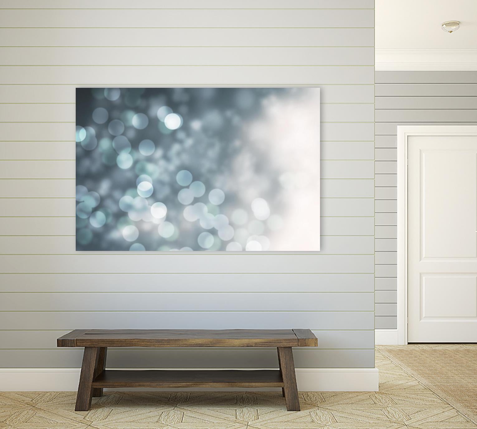 Dreamy Bokeh Midnight by THE Studio on GIANT ART - white abstract