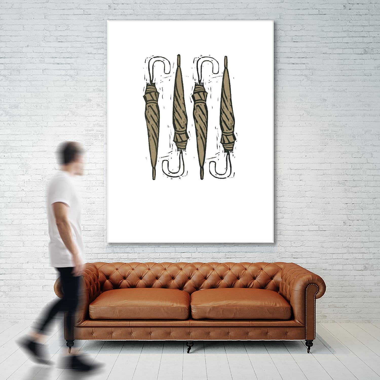 Umbrella Group 1 by Harvey, Brenna Harvey on GIANT ART - black still life fashion