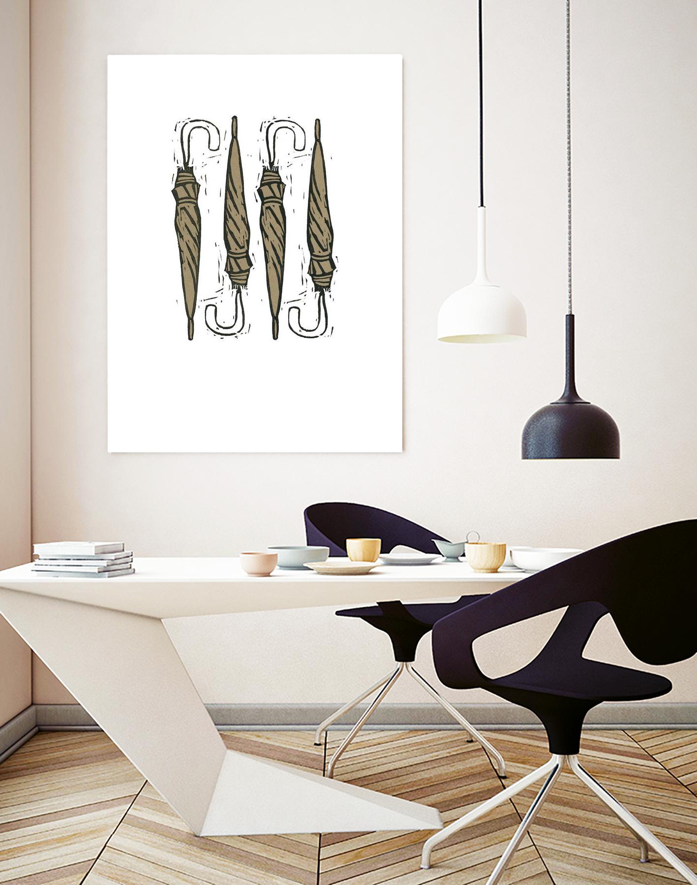 Umbrella Group 1 by Harvey, Brenna Harvey on GIANT ART - black still life fashion