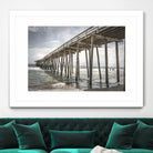 Old Wooden Pier by Lillis Werder on GIANT ART - brown costal