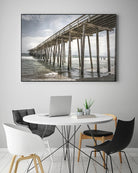 Old Wooden Pier by Lillis Werder on GIANT ART - brown sea scene