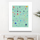 Confetti 1 by Erin Lin on GIANT ART - blue abstract