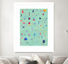 Confetti 1 by Erin Lin on GIANT ART - blue abstract
