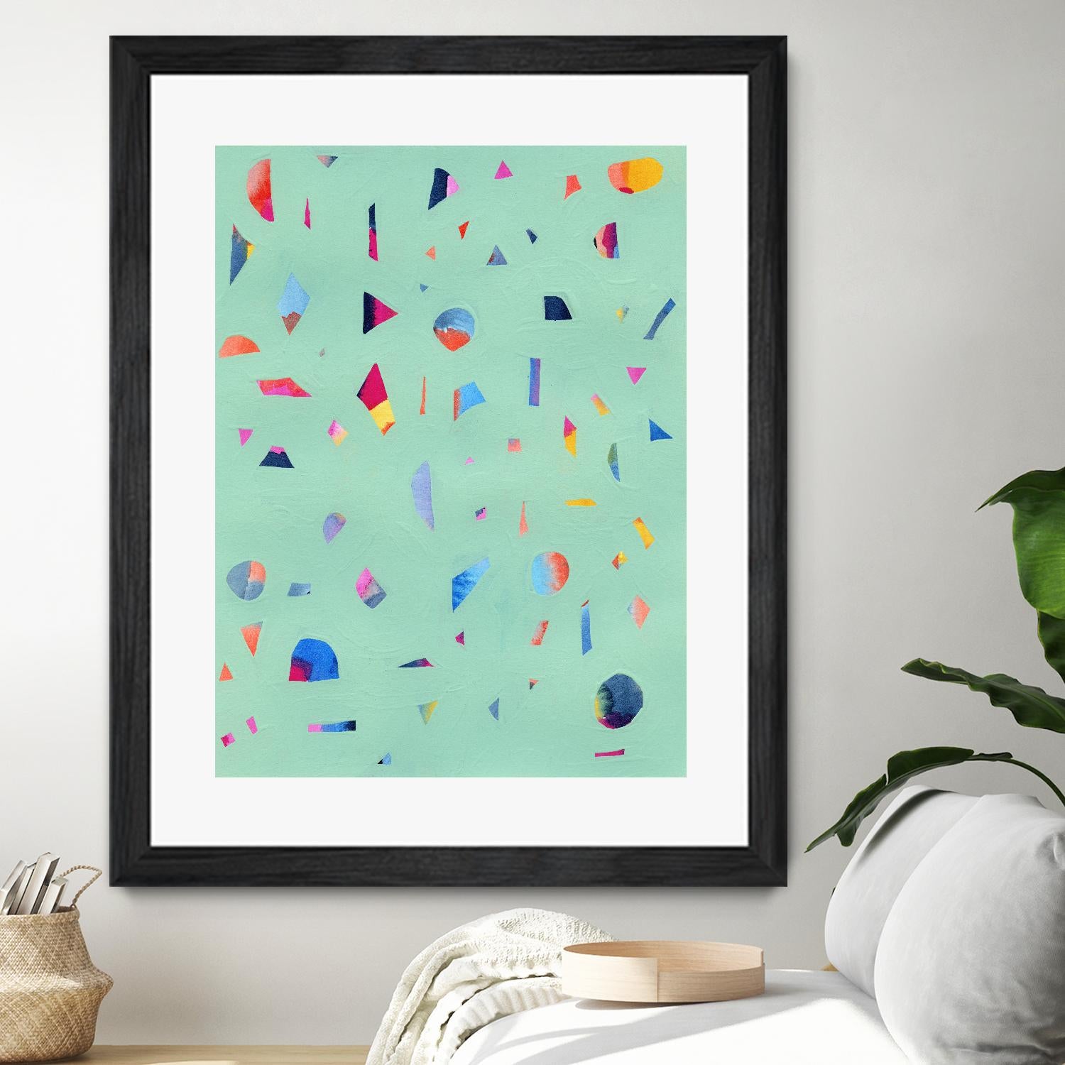 Confetti 1 by Erin Lin on GIANT ART - blue abstract