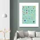 Confetti 1 by Erin Lin on GIANT ART - blue abstract