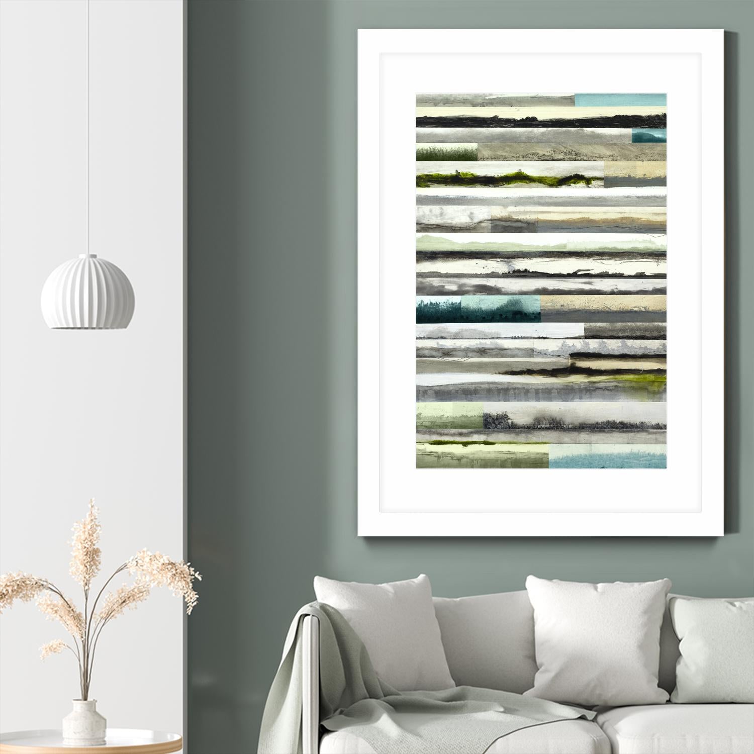 Neutral Plains in color by Kyle Goderwis on GIANT ART - green landscape