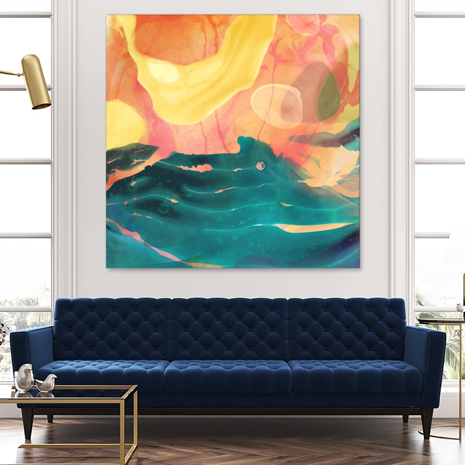 Seaside Abstract by THE Studio on GIANT ART - red abstract