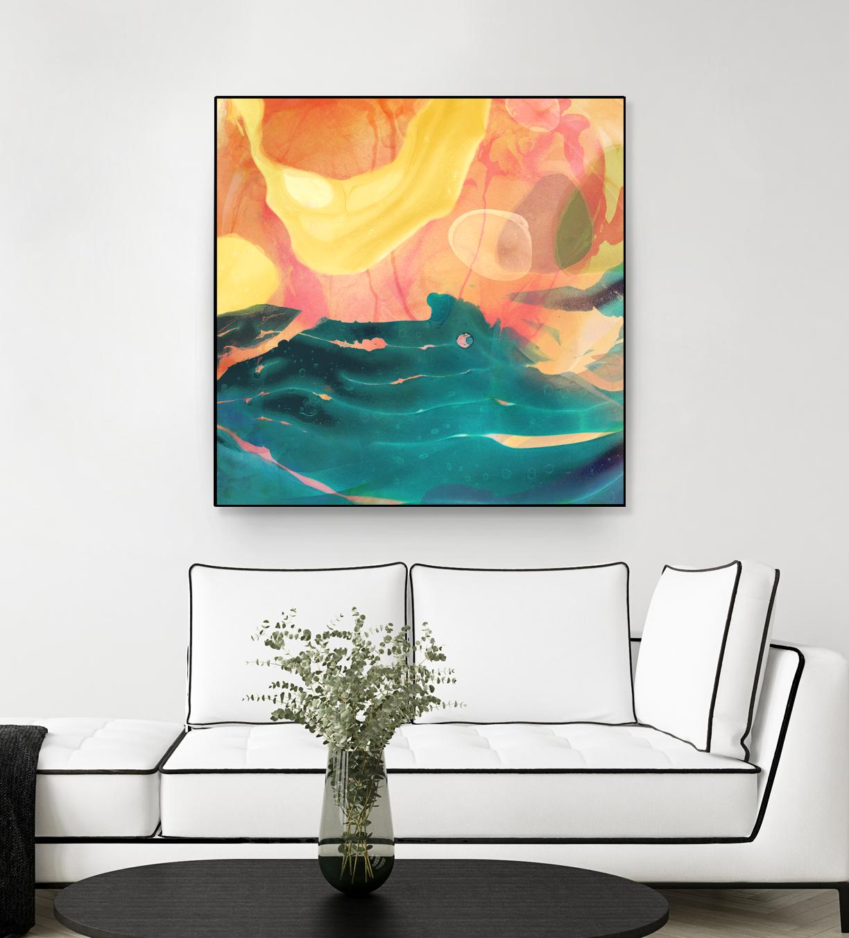 Seaside Abstract by THE Studio on GIANT ART - red abstract