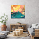 Seaside Abstract by THE Studio on GIANT ART - red abstract