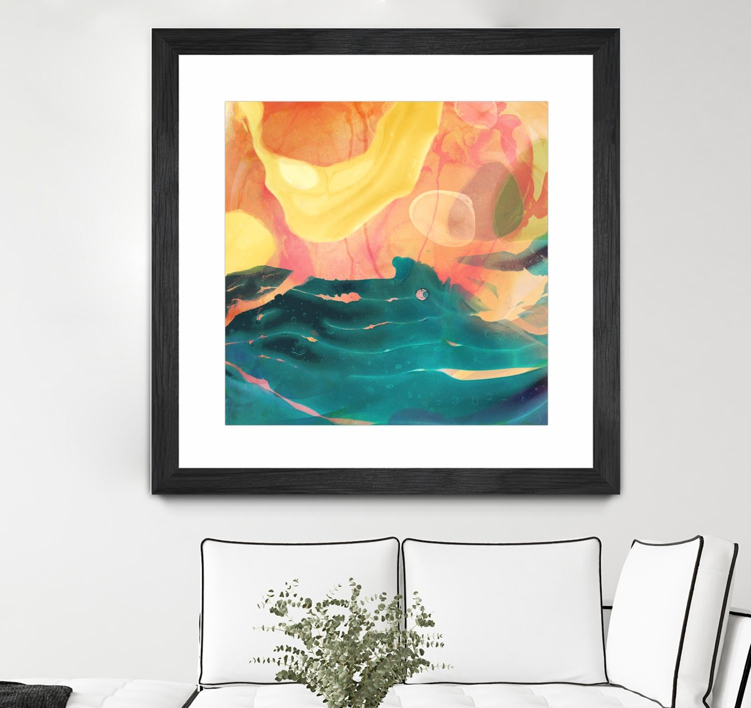 Seaside Abstract by THE Studio on GIANT ART - red abstract