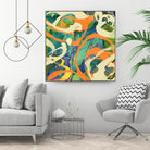 Swirls in Motion by THE Studio on GIANT ART - green abstract