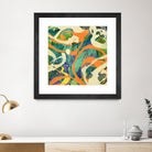 Swirls in Motion by THE Studio on GIANT ART - green abstract