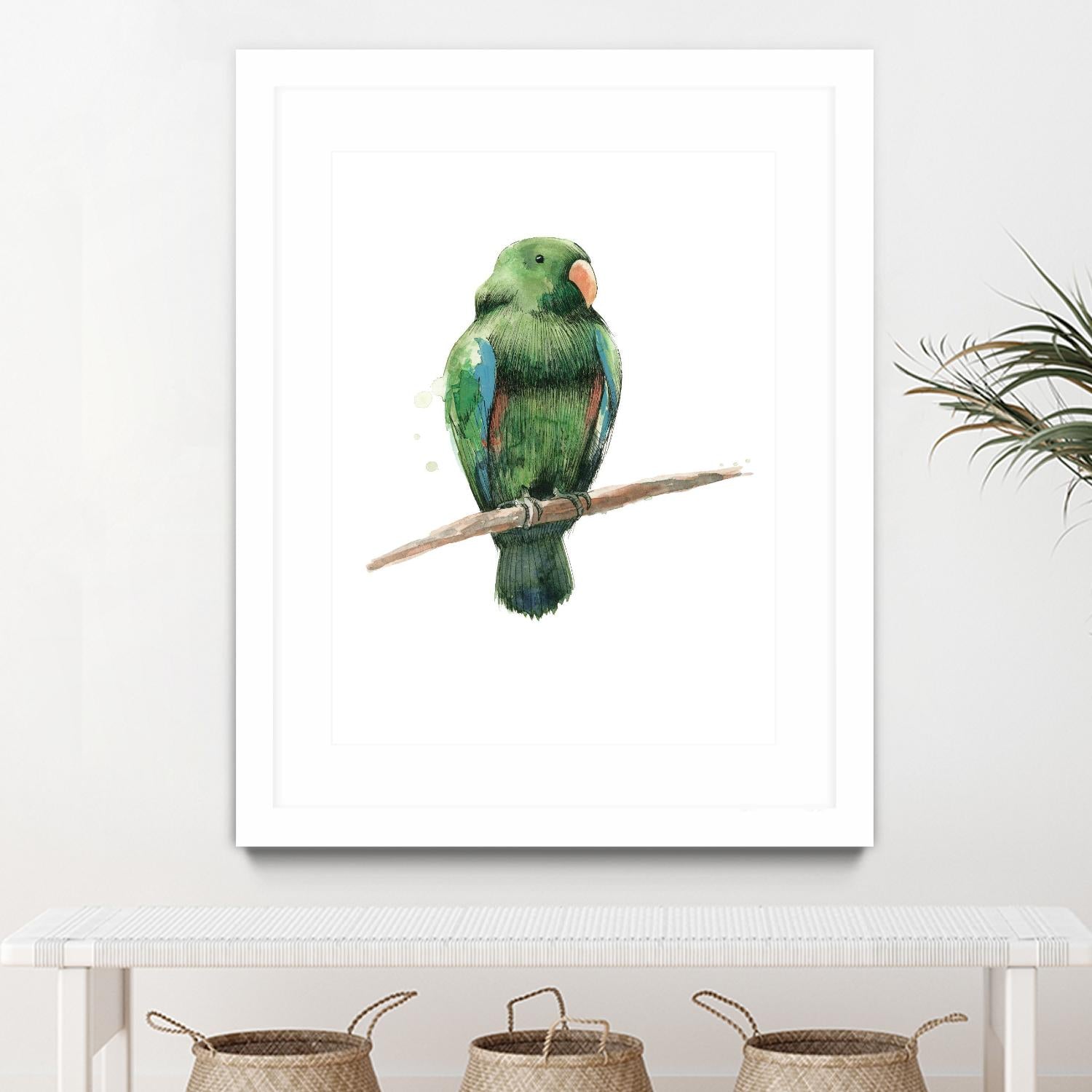 Bird 3 by Harvey, Brenna Harvey on GIANT ART - green animal bird