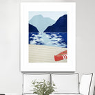 Afternoon Canoe by David Dimond on GIANT ART - beige landscape