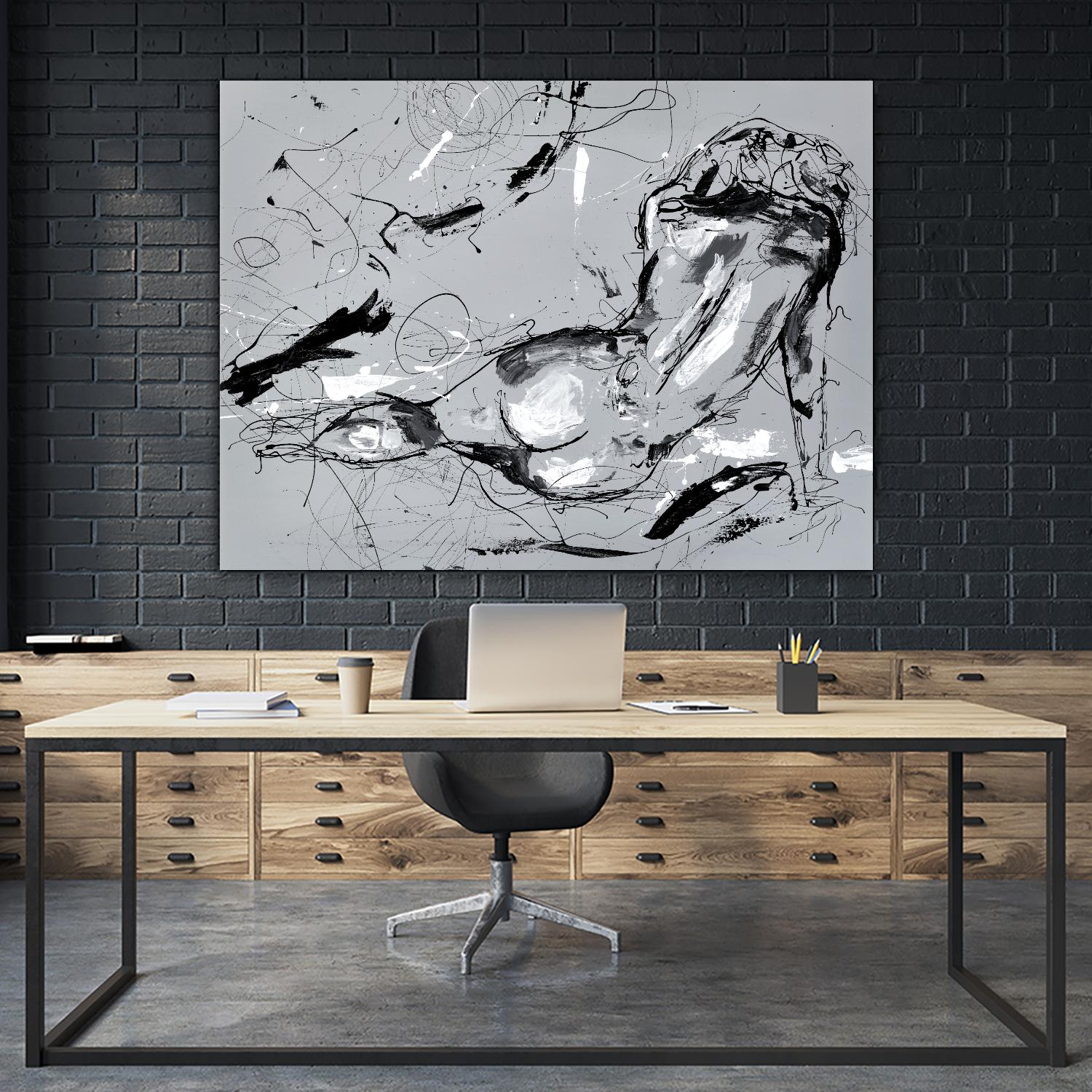 Nude Figure 3 by Stefano Altamura on GIANT ART - grey men and women