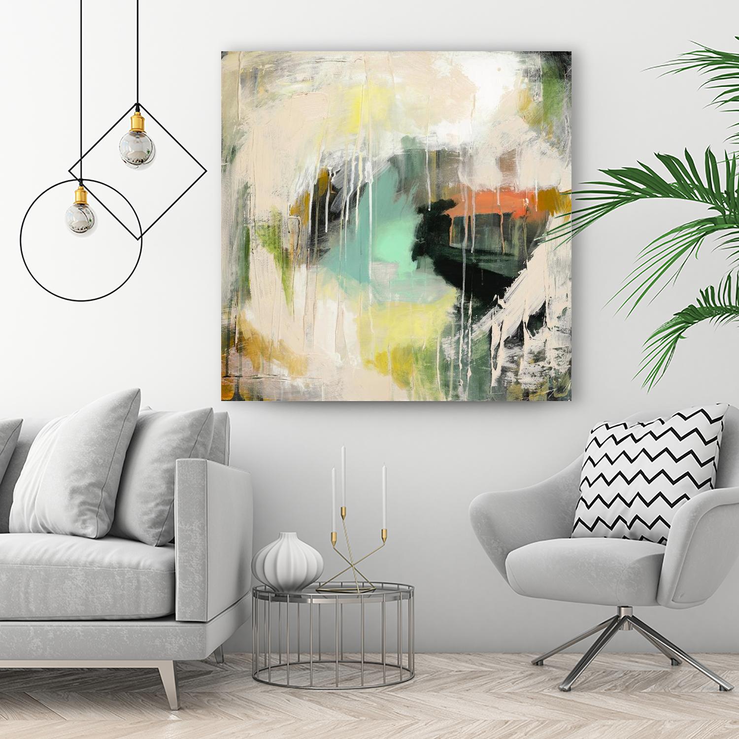 Tunnel Vision 1 by Brenna Harvey on GIANT ART - beige abstract