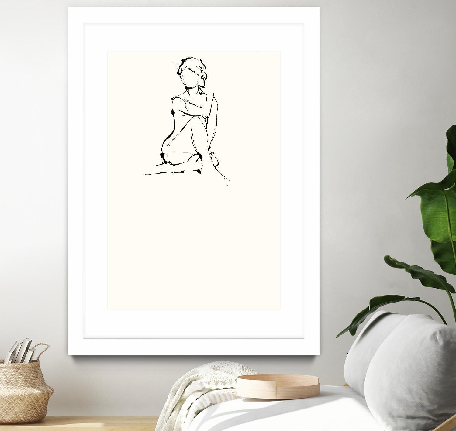 Contour Figure 2 by Stefano Altamura on GIANT ART - white black & white corps nu