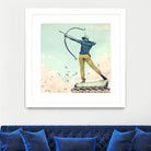 Hipster Archer by THE Studio on GIANT ART - beige contemporary