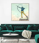 Hipster Archer by THE Studio on GIANT ART - beige contemporary