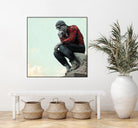 Hipster Thinker by THE Studio on GIANT ART - green contemporary