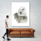 Eagle Bust by Brenna Harvey on GIANT ART - blue vintage