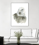 Eagle Bust by Brenna Harvey on GIANT ART - blue vintage