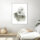 Eagle Bust by Brenna Harvey on GIANT ART - blue vintage