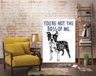 Boston Terrier by Natasha Marie on GIANT ART - blue black & white dog